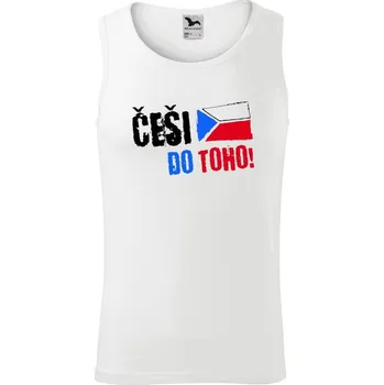 Pánské tílko Pánské tílko Malfini Core Češi, do toho! - vlajka