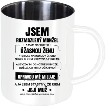 Nerezový hrnek Rozmazlený manžel