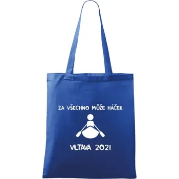 Látková taška Za všechno může háček