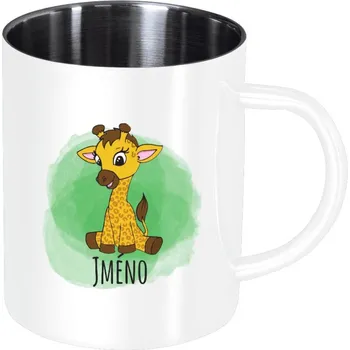 Nerezový hrnek Žirafa