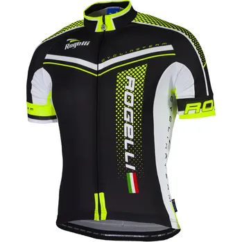 Cyklistické oblečení Cyklodres Rogelli GARA MOSTRO s krátkým rukávem, reflexní žlutý Velikost: L
