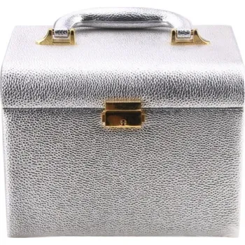 Kosmetický kufr Amparo Miranda® Kazeta na kosmetiku K1175 stříbrná