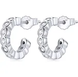 Elenys stříbrné náušnice kroužky Svítivá elegance