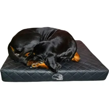 Pelíšek pro psa ORTOPEDICKÁ MATRACE ANADI ROYAL Z UMĚLÉ KŮŽE ČERNÁ M - XXL Velikost: M