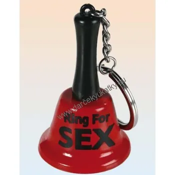 Sex zvoneček přívěsek - červený