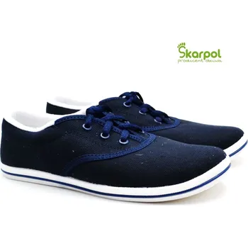 Chlapecké tenisky Dívčí plátěnky SKARPOL LENA 135-2 černé Velikost: 40