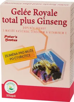 Přírodní produkt Vegall Pharma Gelée Royale total plus Ginseng 30 cps.