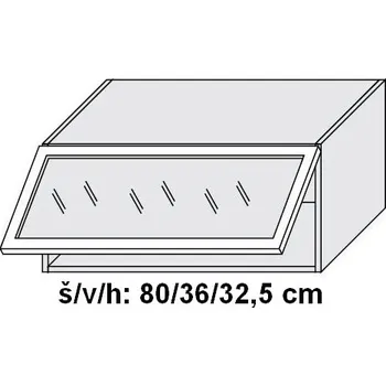 Kuchyňská skříňka Kuchyňská skříňka horní W4BS/80 MDF - dub artisan