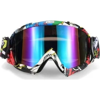 Motocyklové brýle Brýle pro motokros dětské BAREVNÉ 01 (Dětské moto brýle minicross pitbike čtyřkolka)