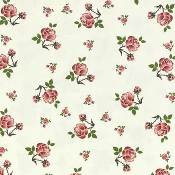 Dekorační látka SONJA krémová, růžičky, š.160