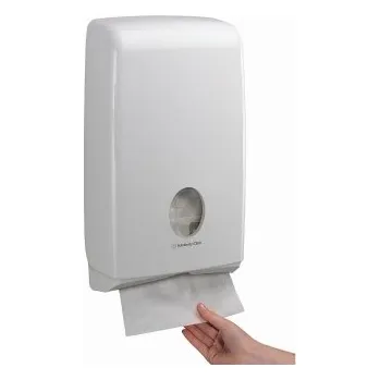 Zásobník na papírové ručníky KIMBERLY CLARK AQUARIUS SLIMFOLD Zásobník na skládané papírové ručníky – bílá