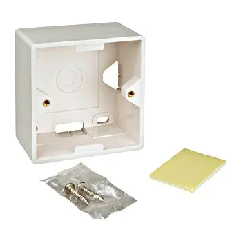 Rozvaděč Box na omítku pro zásuvky HSED0xUWxS, HSEDx2UWxF, RAL 9010