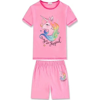 Dívčí pyžamo 98-110-Dívčí letní pyžamo KUGO- sv.růžová barva