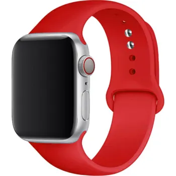 Silikonový náramek pro Apple Watch 41mm (38,40mm) Barva: Červená