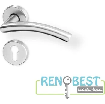 Dveřní kování AC-T Dveřní kování PIPA R PullBloc black nerez PK Provedení: klika/klika, Varianta: Povrchová úprava: Nerez; Typ klíče: FAB, Varianty: PullBloc