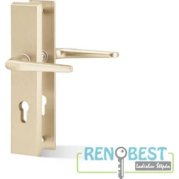 Dveřní kování AC-T Bezpečnostní kování ATLAS hliník různé barvy Provedení: klika/klika, Barva: bronz, Varianta: Povrchová úprava: Hliník F4; Rozteč: 92 mm