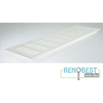 Větrací mřížka AC-T Mřížka větrací ACT hliníková š.150 mm lakovaná bílá různé délky Barva: lakovaná bílá, Délka: 400 mm