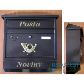 Poštovní schránka SATOS Poštovní schránka ST-9/T antická Barevné provedení: antická stříbrná