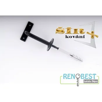 Zábradlí Držák madla schodišťového KLASIK černý