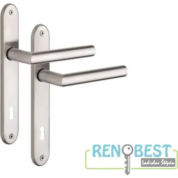 Dveřní kování ROSTEX Dveřní kování MONET nerez mat Rozteč: 72 mm, Provedení: pro klíč - BB, Povrchová úprava: nerez mat