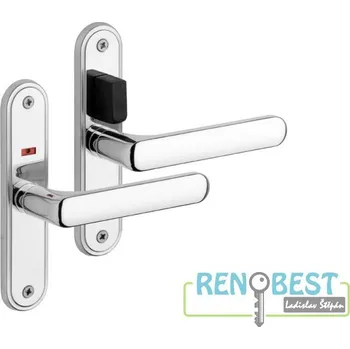 Dveřní kování ROSTEX Dveřní kování mezipokojové s ukazat EXCLUSIVE Povrchová úprava: chrom - nerez, Typ klíče: WC