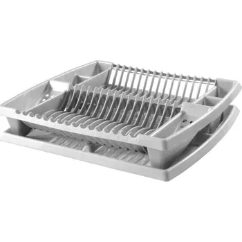 Odkapávač na nádobí Odkapávač 44x38x8,5cm - stříbrný na nádobí