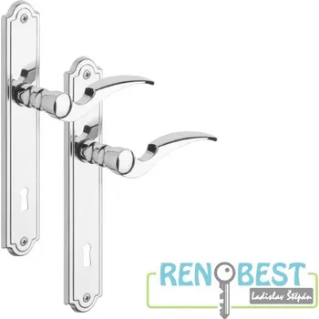 Dveřní kování ROSTEX Dveřní kování ADRIA Titan Rozteč: 72 mm, Provedení: pro vložku - PZ, Povrchová úprava: titan