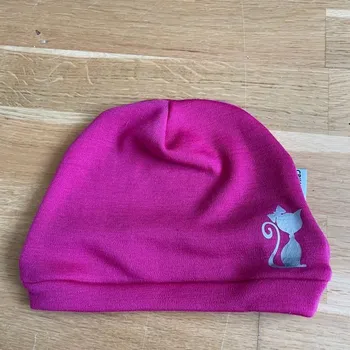 Čepice Merino čepice s reflexkou - Růžová, Crawler Velikost: 6 - 12 měsíců