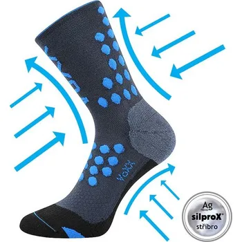 FINISH kompresní barevné sportovní ponožky Voxx (VoXX Kompresní ponožky FINISH)