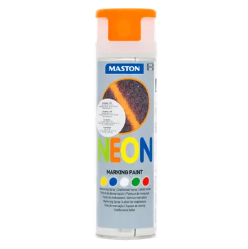 Barva ve spreji Maston Markingspray Neon Orange 500ml Označovací barva pro profesionální značení povrchů