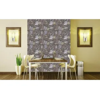 Tapeta DIMEX | Vliesová tapeta na zeď Dimex Line WP-107-01 | 0,75 x 10 m | vícebarevná, hnědá + Vliesová tapeta na zeď Dimex Line WP10801 v rozměru 0,75 x 10 m