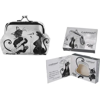 Carmani® Carmani - Malá peněženka Bláznivé kočky, kočičí muzikanti v dárkové krabičce - 9*7,5*2 cm