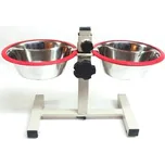 JUKO petfood Stojan s miskami nerez