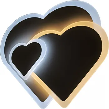 Avide design COEUR - LED stropní svítidlo v bílé barvě s dálkovým ovladačem 3000K - 6400K, 74W (Moderní stropní svítidlo s možností stmívání a změny barvy světla)