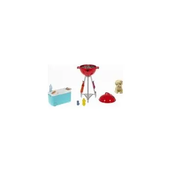 Barbie mini herní set s mazlíčkem grilování GRG76