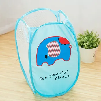 úložný prostor na hračky Síťovaný box na hračky/prádlo Motiv: modrý slon