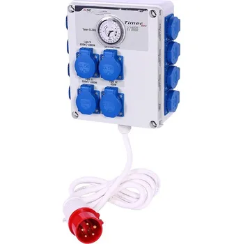 Spínací hodiny GSE Timer Box II - 12x600W / 400V + topení
