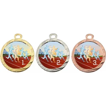 Medaile běh MA116 Barva: bronz, Průměr: 3,2 cm