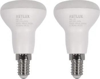 Žárovka Retlux REL 28 LED R50 6W E14 3000K 2 ks