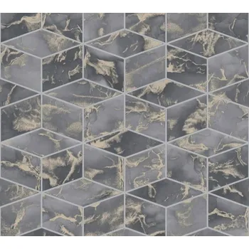 A.S. Création | Vliesová tapeta na zeď Metropolitan Stories 2 37863-3 | 0,53 x 10,05 m | béžová, metalická, šedá + Béžová, metalická, šedá vliesová tapeta na stěnu 378633 v rozměru 0,53 x 10,05 m