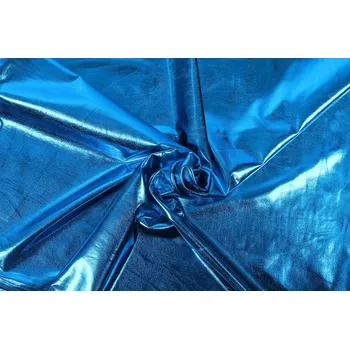 Galanterie Lamé pletenina v modré barvě 09746/004