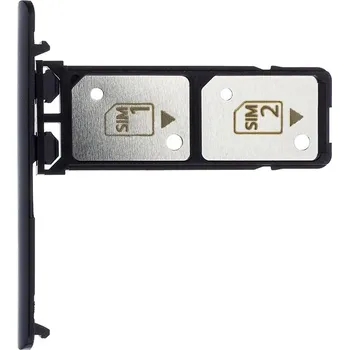 Sony Xperia 10 Plus (I4213) SD/SIM Tray černý, držák, šuplík 306J2DW0D00