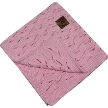 Dětská deka EKO PLE-77 Dečka z bambusového úpletu se vzorem PINK