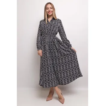 Dámské šaty Escandelle Paris šaty 325 barva: černá, velikost: S/M