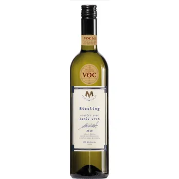Víno Vinařství Marcinčák Riesling VOC Mikulovsko 2018, trať Janův vrch Marcinčák