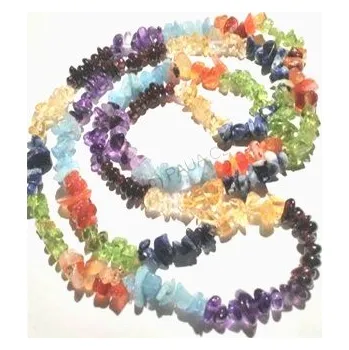 Náhrdelník Čakrový náhrdelník z minerálů – dlouhý šperk pro duchovní rovnováhu