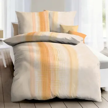 Povlečení Kaeppel | Krepové povlečení Bond meruňkové, 140x200, 70x90