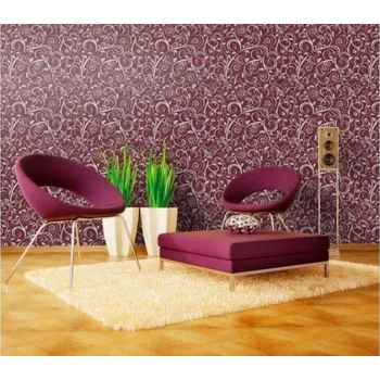 Tapeta DIMEX | Vliesová tapeta na zeď Dimex Line WP-017-02 | 0,75 x 10 m | červená, hnědá, metalická, šedá + Vliesová tapeta na zeď Dimex Line WP01703 v rozměru 0,75 x 10 m