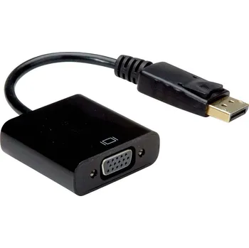 Audio kabel Value DisplayPort / VGA kabelový adaptér Konektor DisplayPort, VGA pólové zásuvka 0.00 m černá 12.99.3136 Kabel DisplayPort