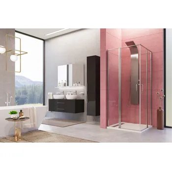 Aquatek YES A4 90 Čtvercový sprchový kout s dvěma otevíracími dveřmi